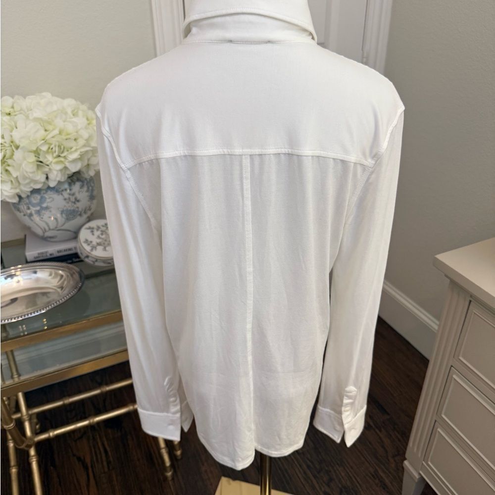 Rag & Bone 'Luca' White Modal Button-Front Shirt
J18 - Picture 3 of 5